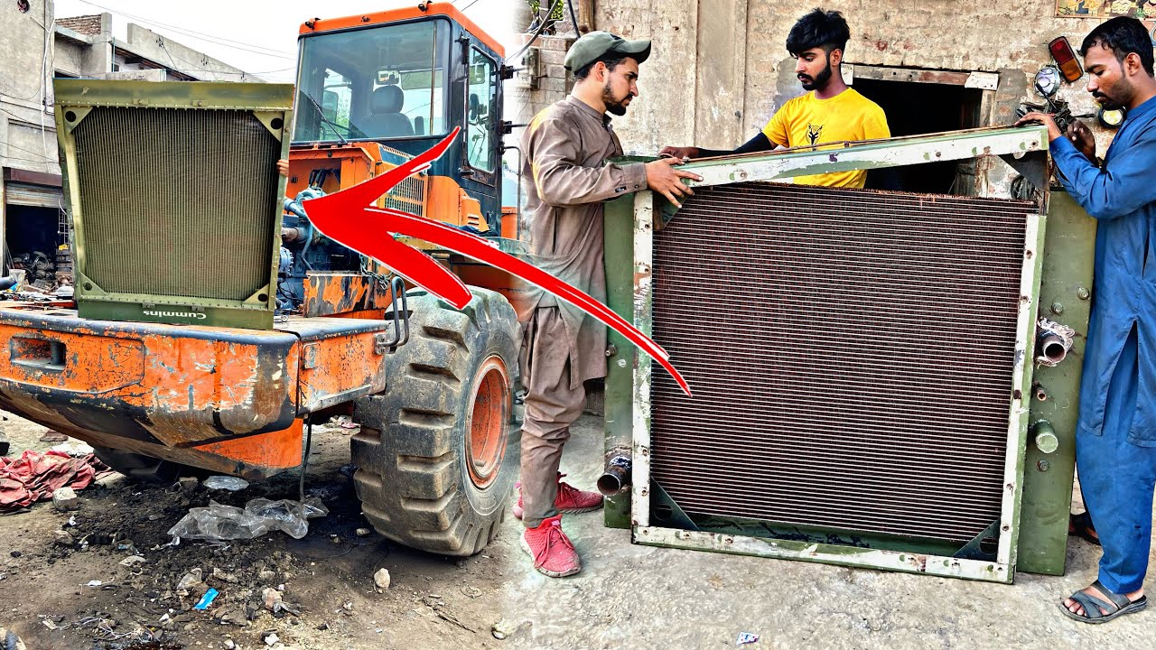 How to caterpillar radiator D155 Amazing || These Hardworking Caterpillar D155 New Radiator Assembly