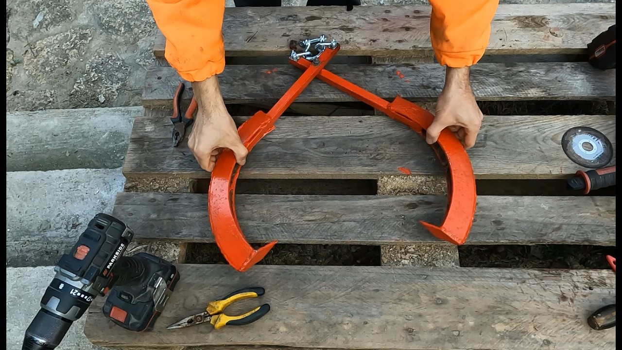 Making Log Tongs for 5$ from Scrap Metal