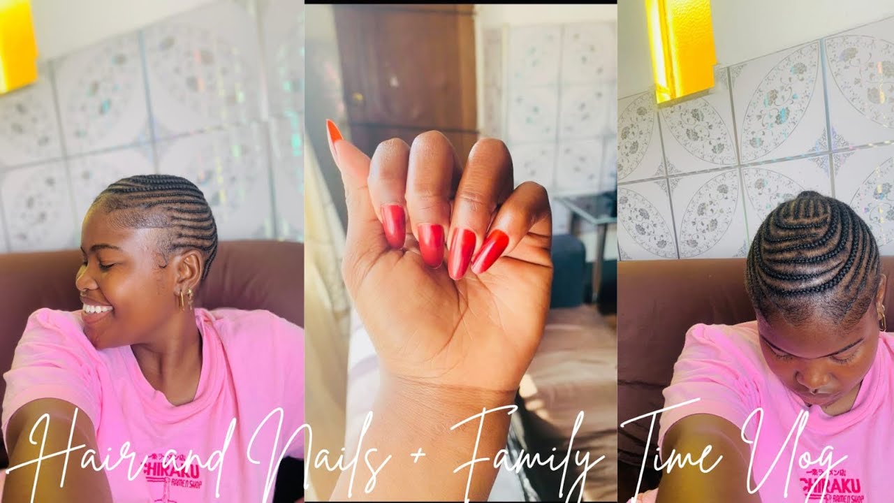 Hair🎀and nails💅 +family time vlog🧑‍🧑‍🧒‍🧒❤️