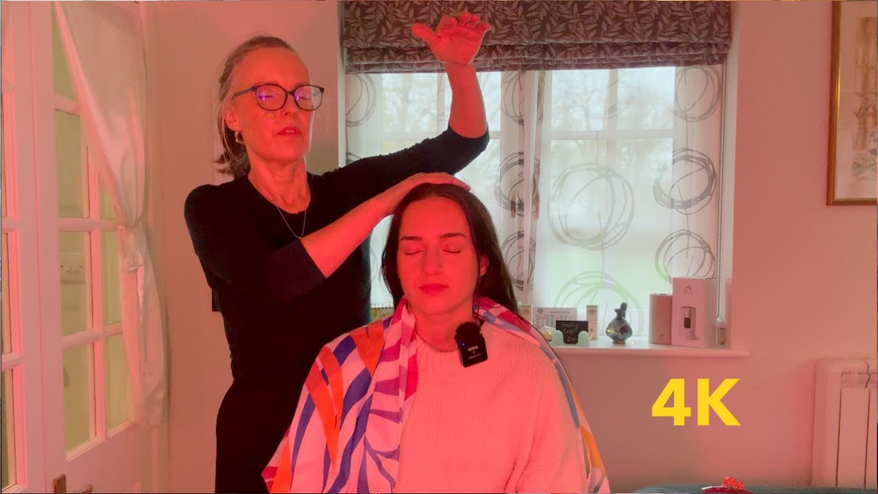 Глубоко расслабляющий массаж головы в формате 4K для снятия стресса | ASMR от реального человека ...