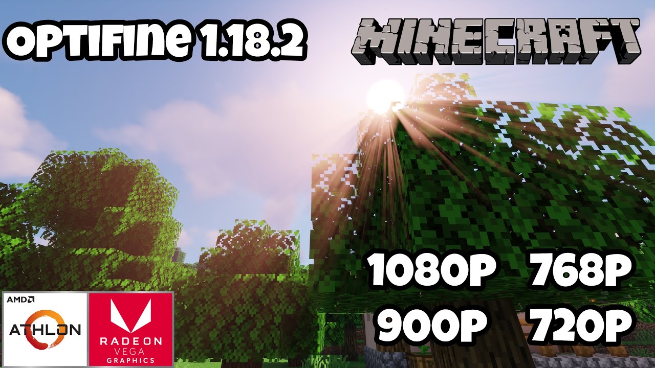 AMD Athlon 3000G + Radeon Vega 3 & 8GB Ram - Minecraft 1.18.2 Test
