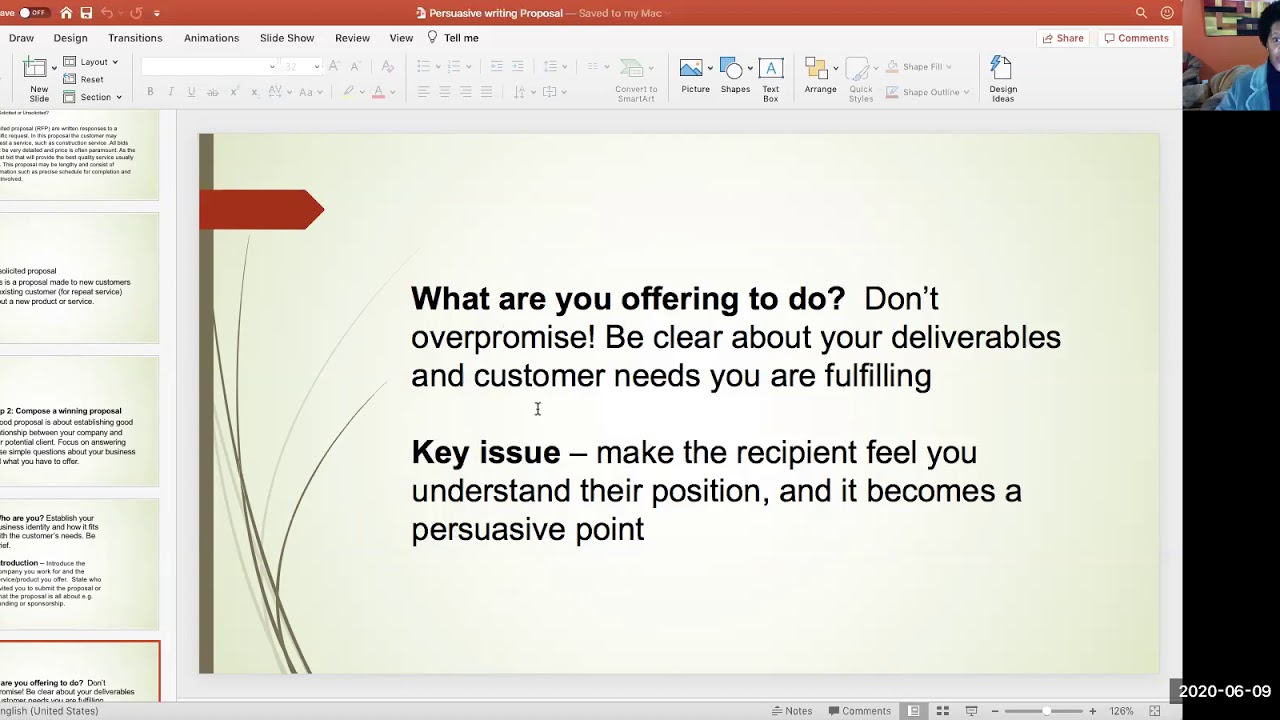English FAL Level 4 - Business Proposal part 2