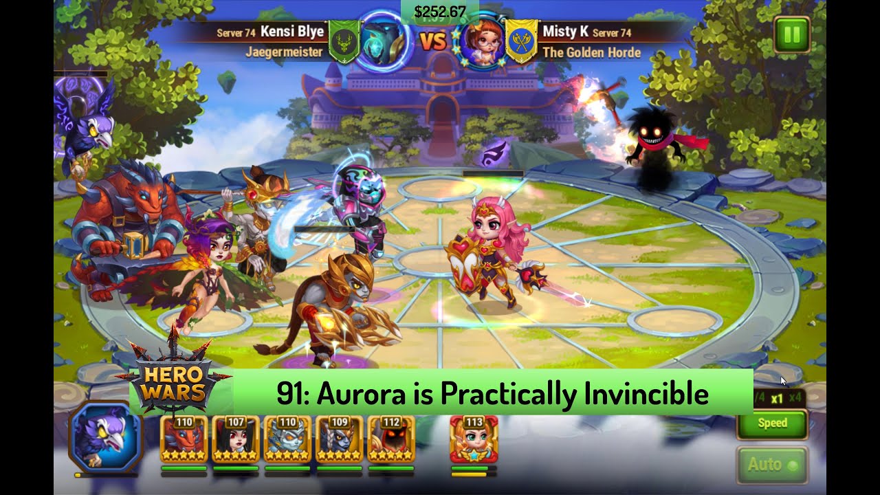 Let's Play Hero Wars 91: Aurora is Just Soloing Teams Now