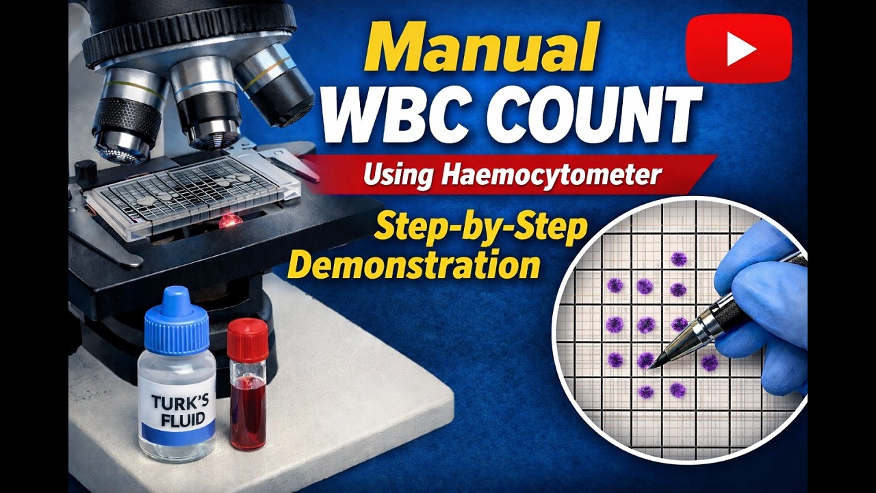 Manual WBC Count Using Haemocytometer | Step-by-Step Haematology Demonstration