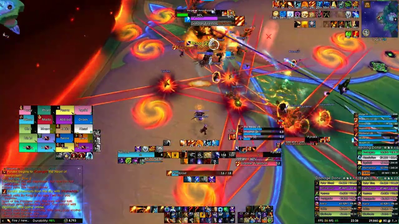 World Of Warcraft - Mythic Fyrakk | Fire Mage PoV