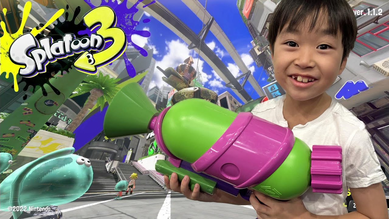レオくんとあーやんがスプラトゥーン３のゲーム実況！ヒーローモード Part３！ レオスマイル