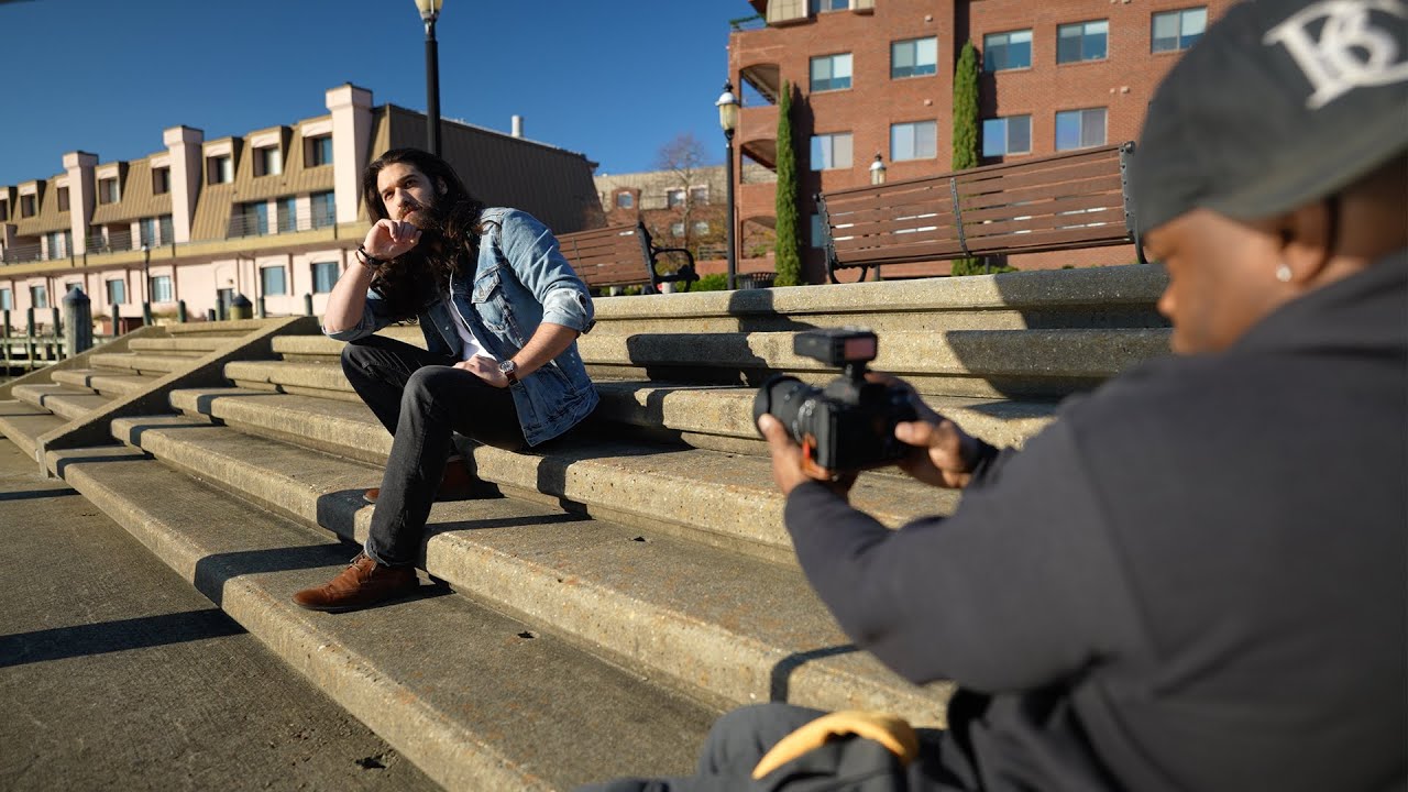 Male Model Urban Photoshoot w/ Sony A7RIV.  Posing and Lighting Tips