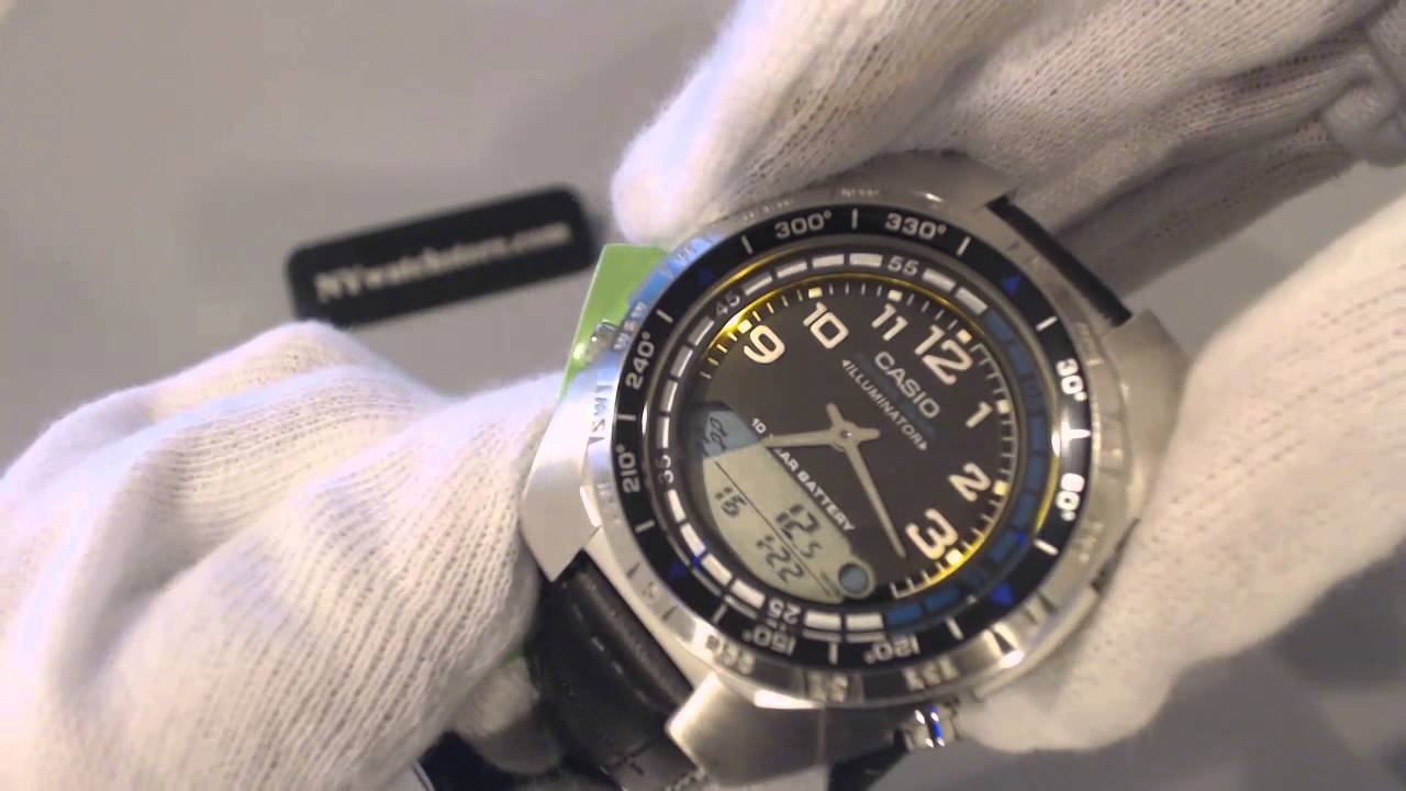 Casio Pathfinder Fishing Timer, Moon Phase Data Watch AMW700B 1AV