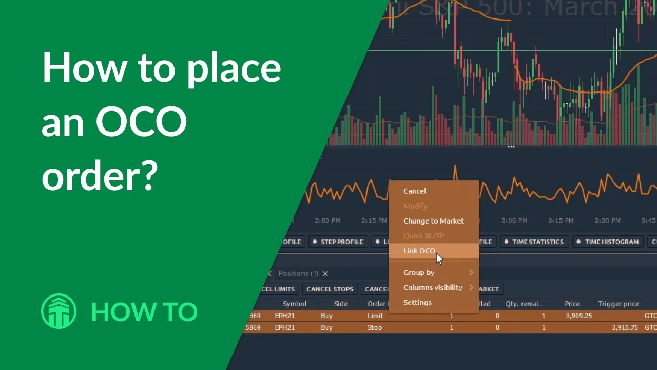Как разместить OCO ордер?