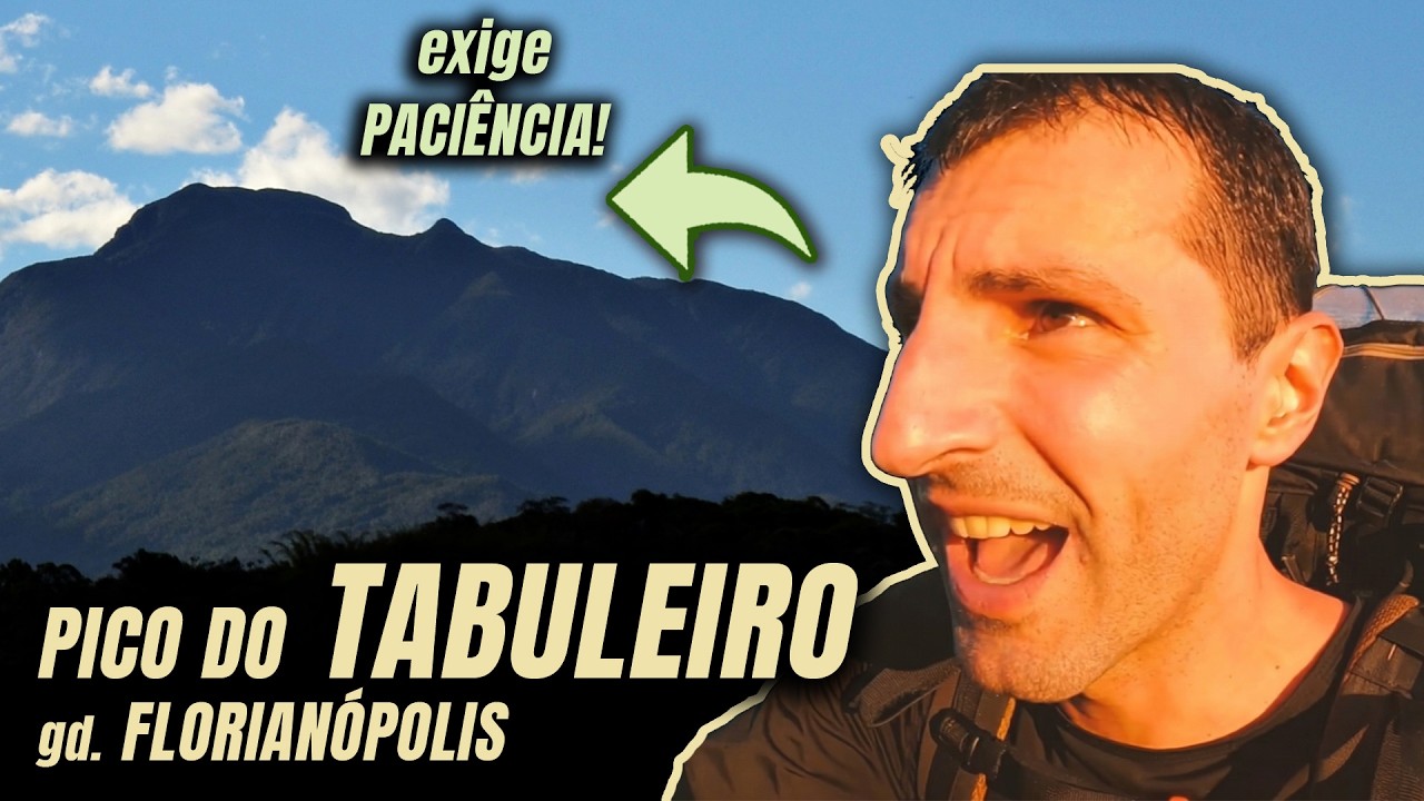 Como é acampar SOZINHO na montanha mais DESAFIADORA de Florianópolis: PICO DO TABULEIRO (1.241m)