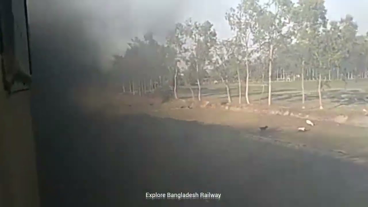 Bangladesh Railway locomotive heavy black smoke with fastest speed #ExploreBangladeshRailway