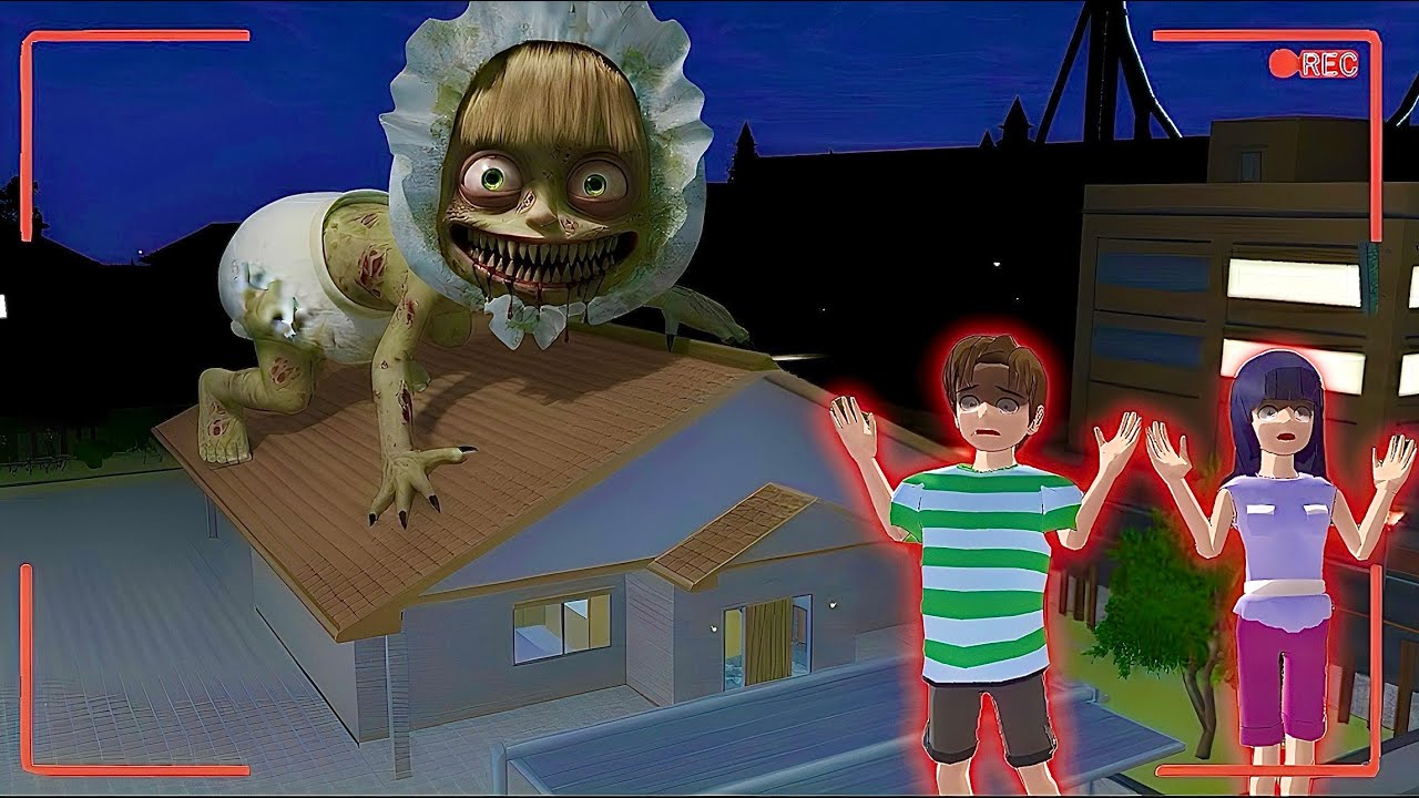 Mio Yuta Discovered BABY MASHA at the rooftop of the house😱‼️ SAKURA School Simulator 