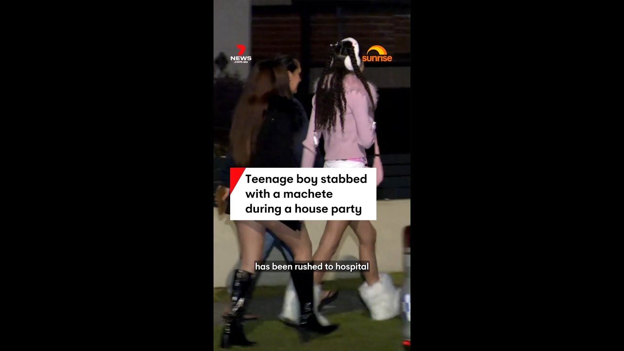 Teenage boy stabbed with a machete during a house party