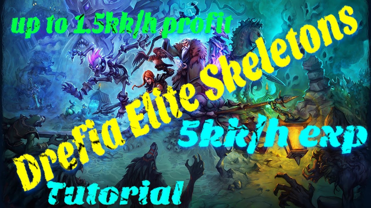 Skeleton Elite Warrior Duo Hunt EK & ED tutorial - up to 5kk/h exp, 1,5kk/h profit [Tibia 2020]