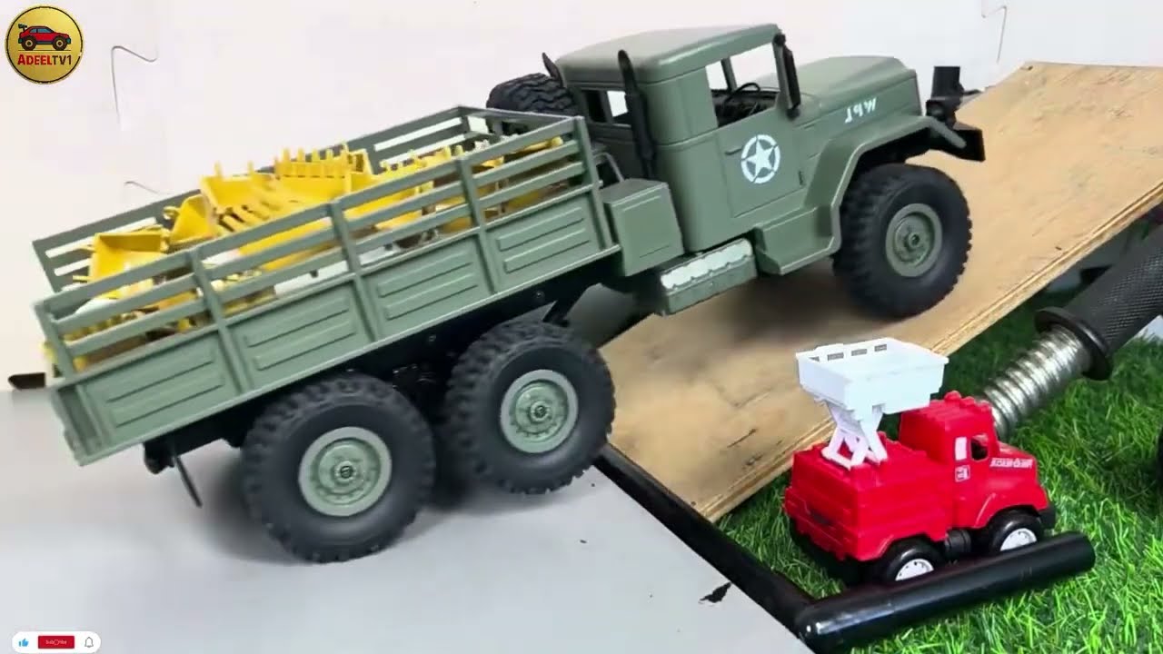 Mini RC Truck Carrying Load Indoors | Smart Robot Control Test