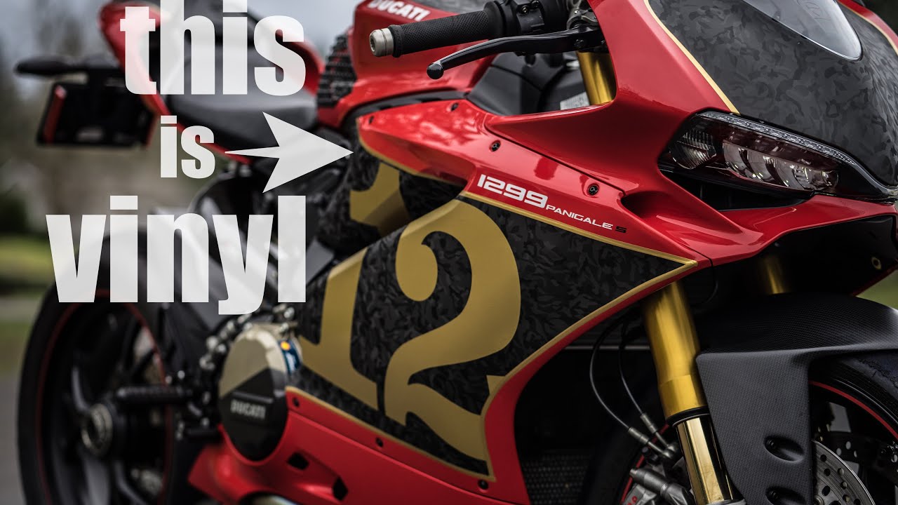 Custom Vinyl Wrap Tutorial Panigale 1299S