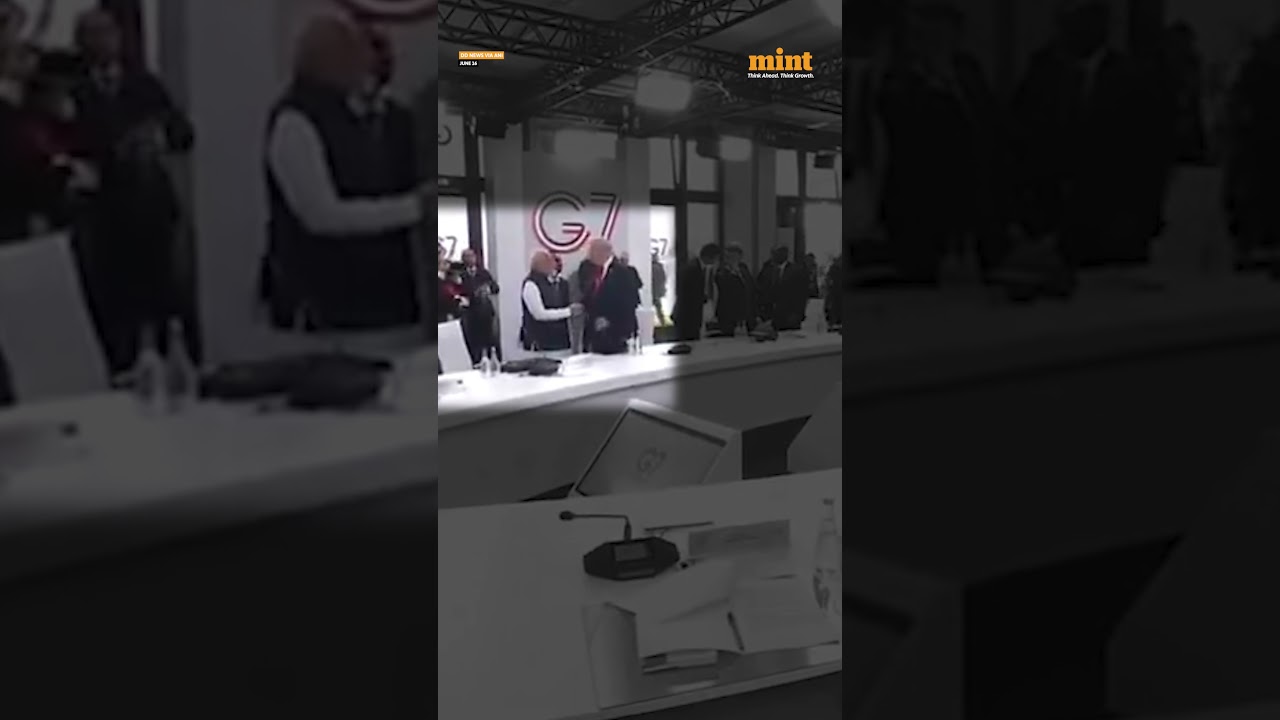 Modi-Trump Reunion At G7 Summit Catches Attention As Leaders Share Brief Conversation | Watch