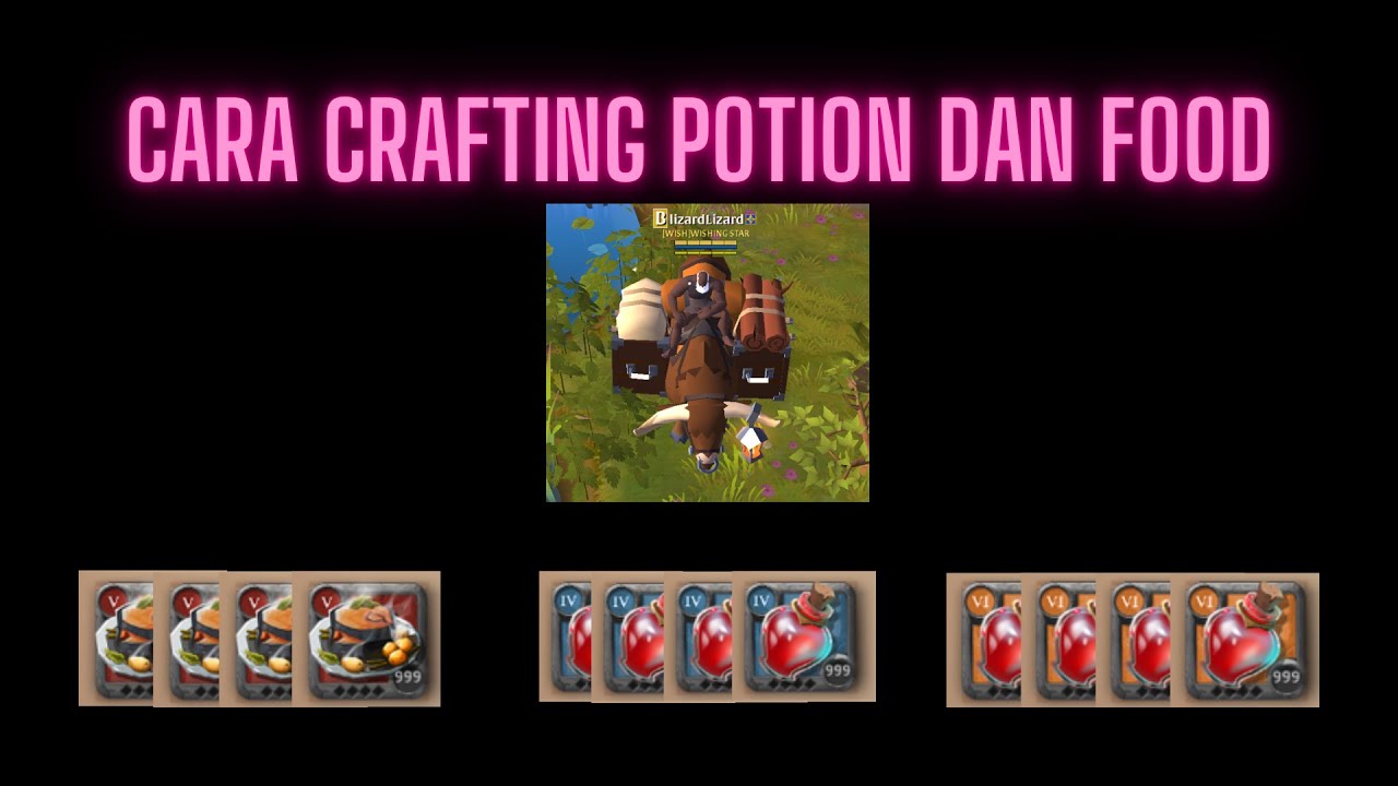 Albion Online Cara Crafting Potion dan Food
