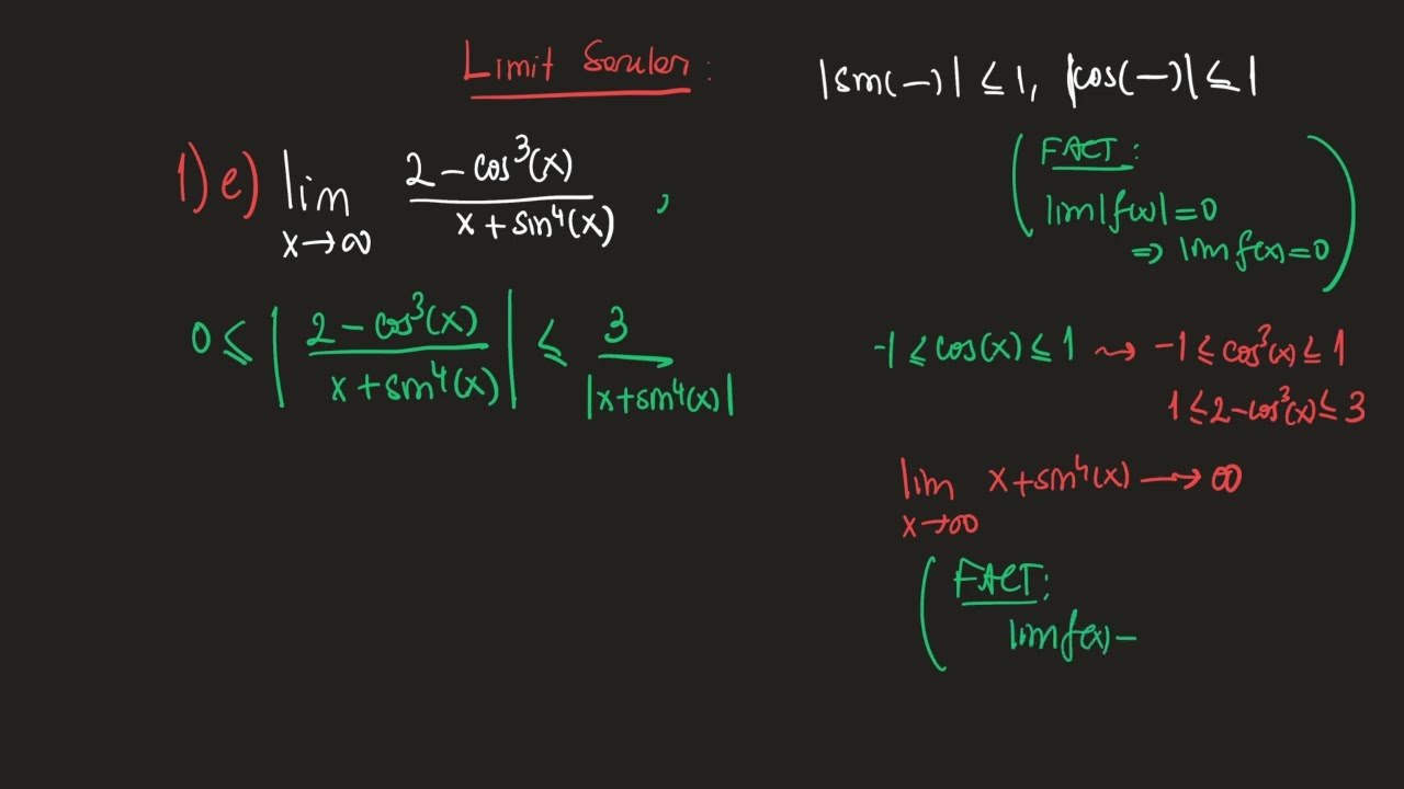 Limit soru çözümleri -Limit-2