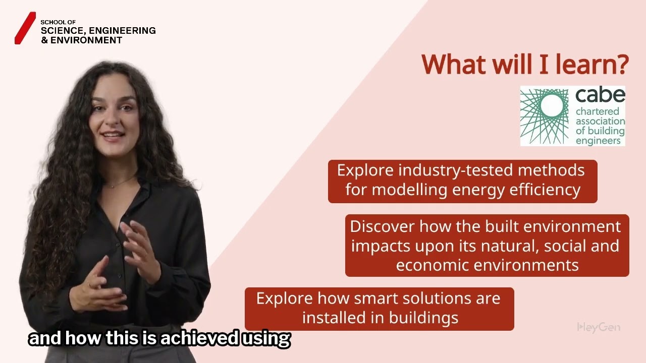 MSc Sustainable Buildings AI video