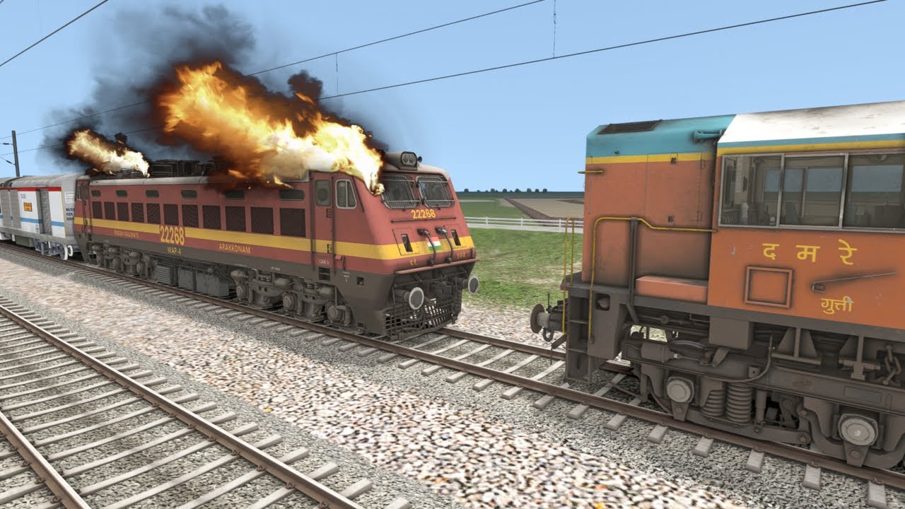 Emergency Rescue of Rajdhani Express | Failed Engine Rescued by Diesel Loco #railway