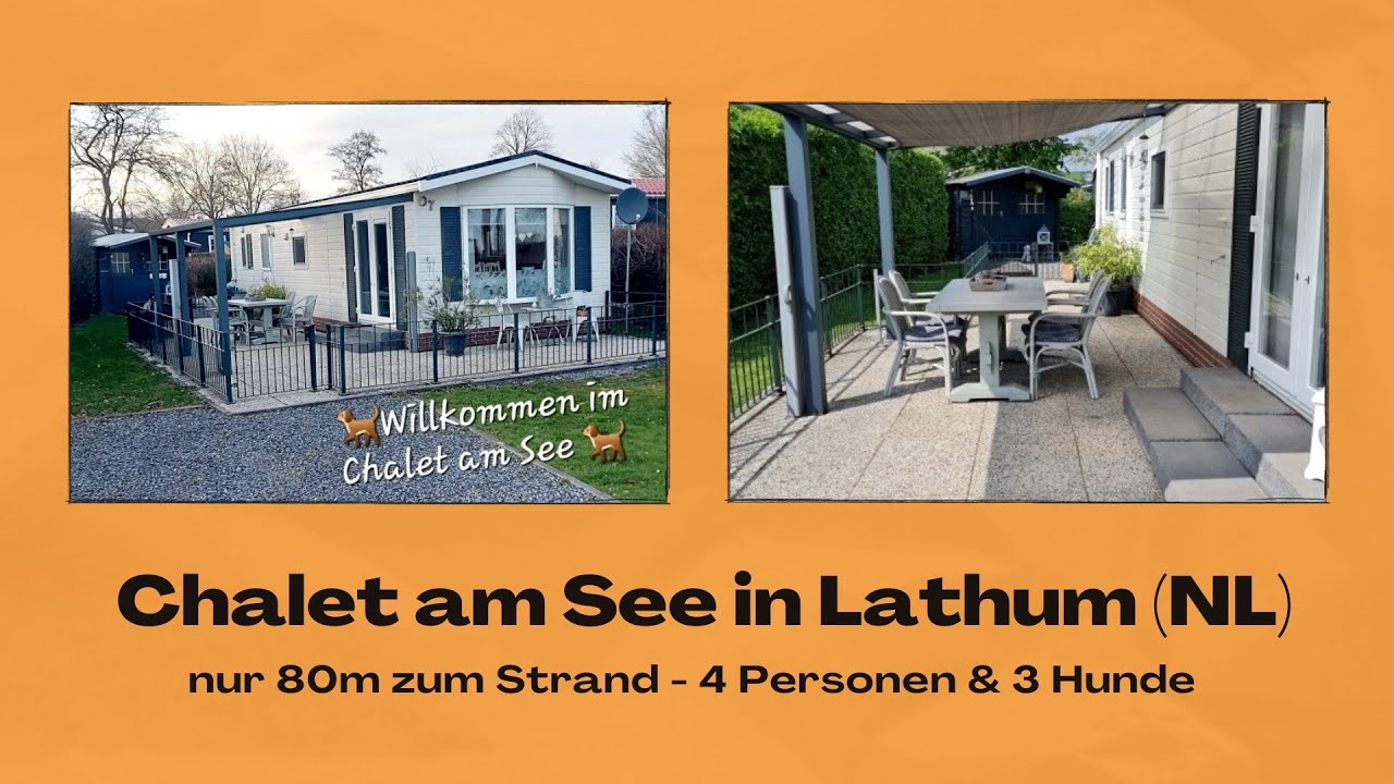 Roomtour: 𝐍𝐮𝐫 𝟖𝟎𝐦 𝐳𝐮𝐦 𝐇𝐮𝐧𝐝𝐞𝐬𝐭𝐫𝐚𝐧𝐝 - Chalet am See in Lathum (Gelderland) 🇳🇱
