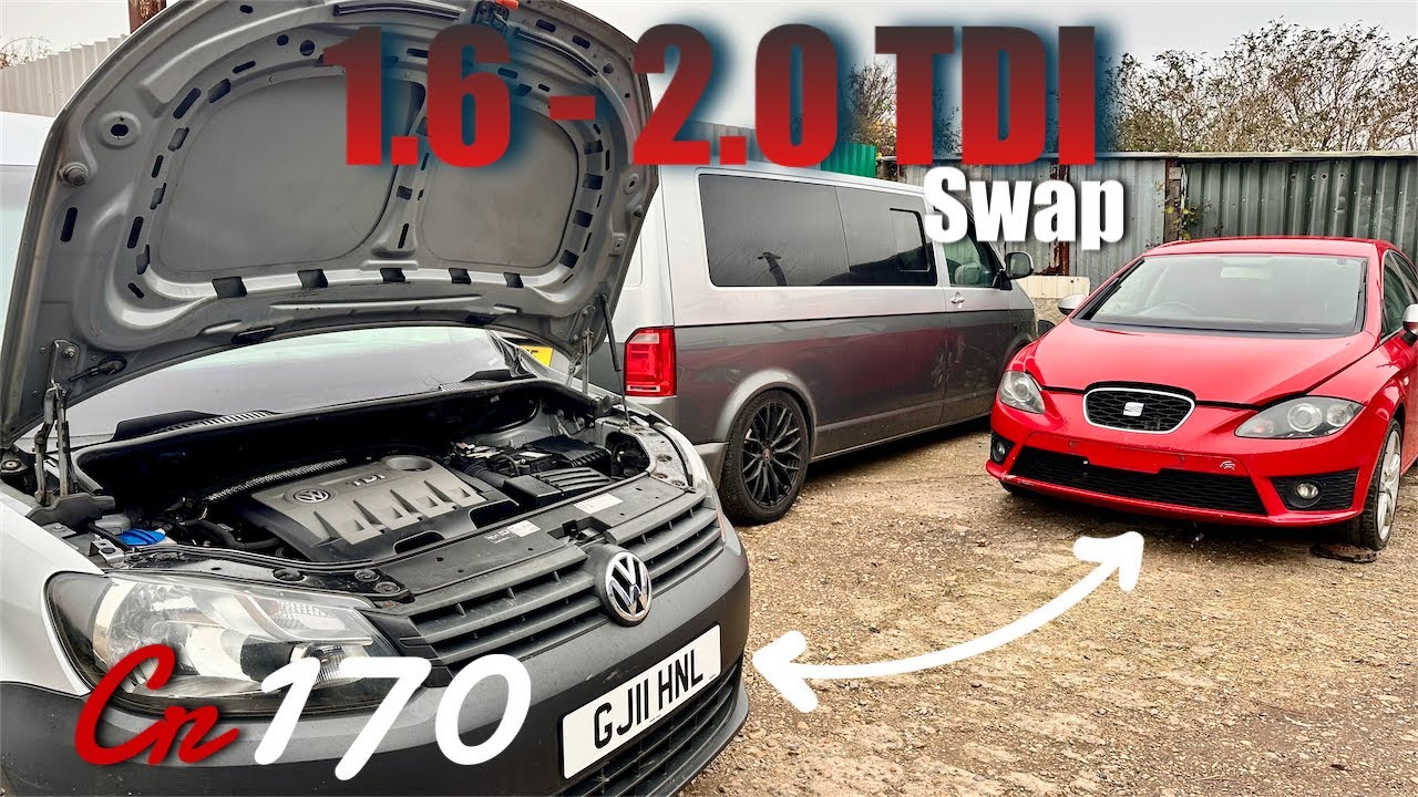 Vw caddy 1.6 - 2.0 TDI CR engine swap (it rips)