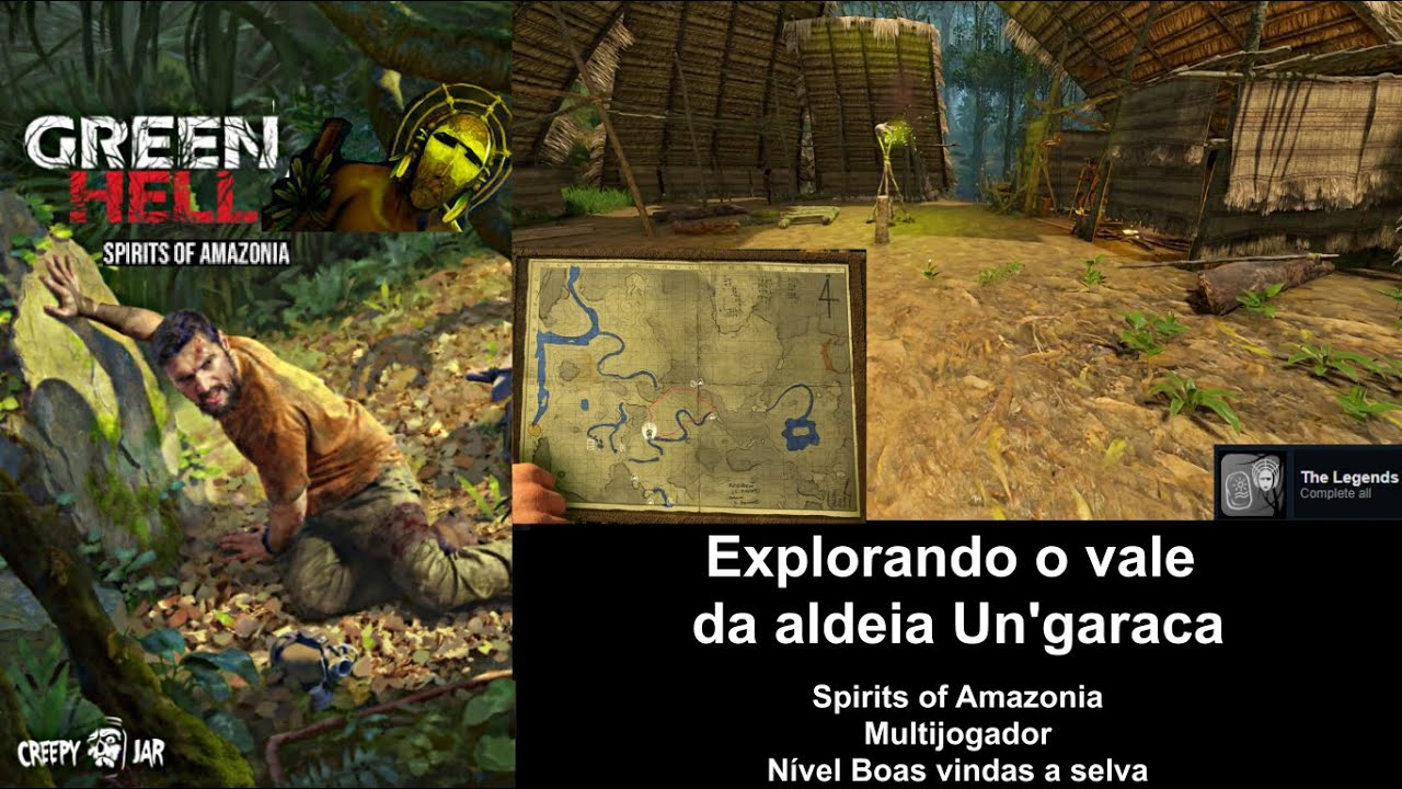 Green Hell, espíritos da amazônia, explorando o vale da aldeia Un'garaca  2023 vídeo 120