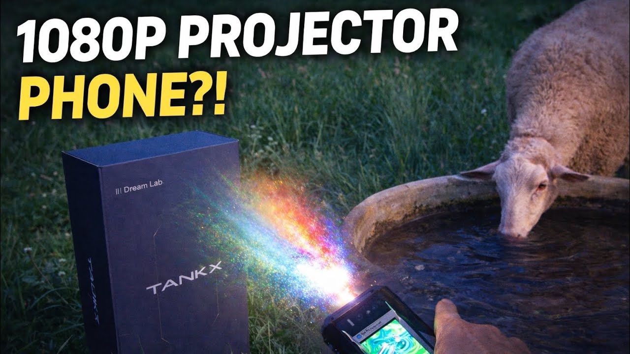 8849 Tank X Projector Phone REAL WATER & Wilderness TEST!(1080P Built-In Projector) 
