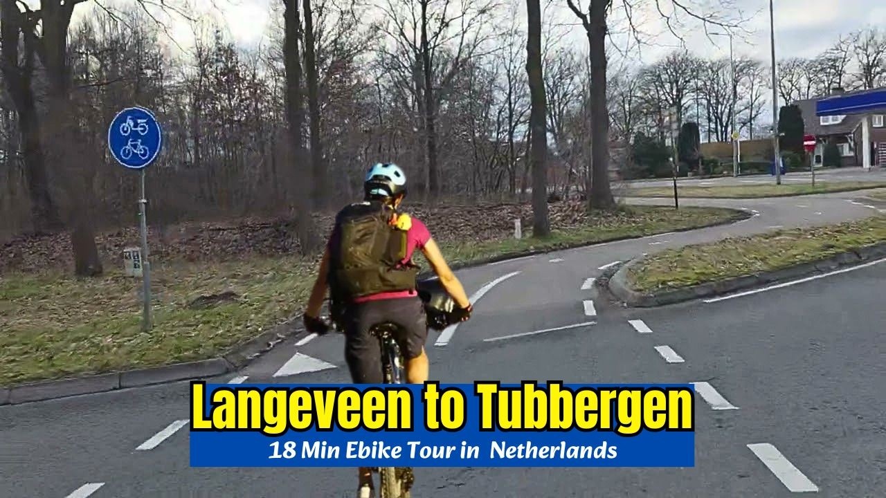Ebike Tour from Langeveen to Tubbergen Netherlands | Dutch countryside ride 4K