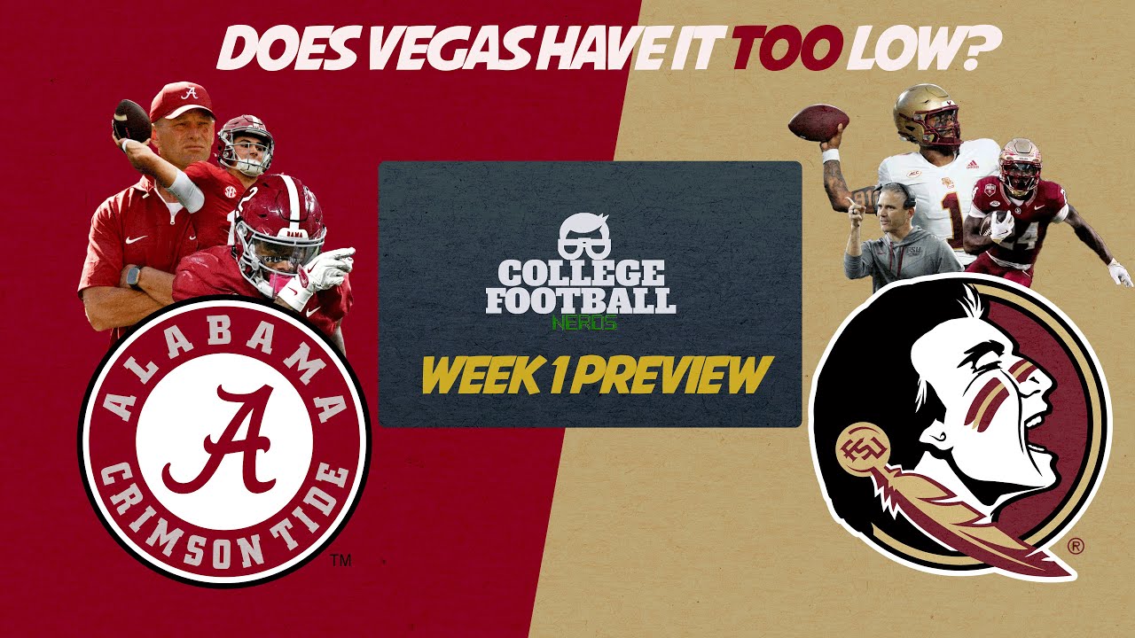 Alabama vs Florida State Preview & Predictions - Blowout? Or Is Bama In Trouble?