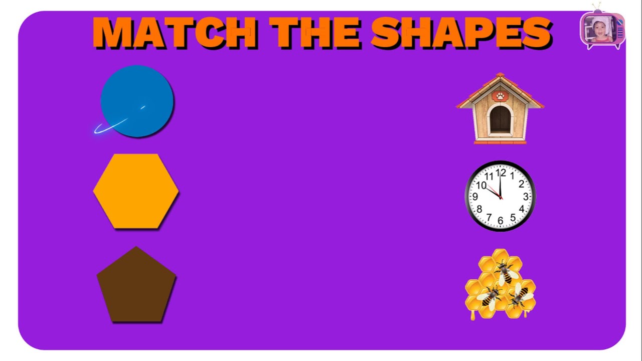 Match the Shapes with the Objects for Kids | Match Shapes for Toddlers | Shapes for Children