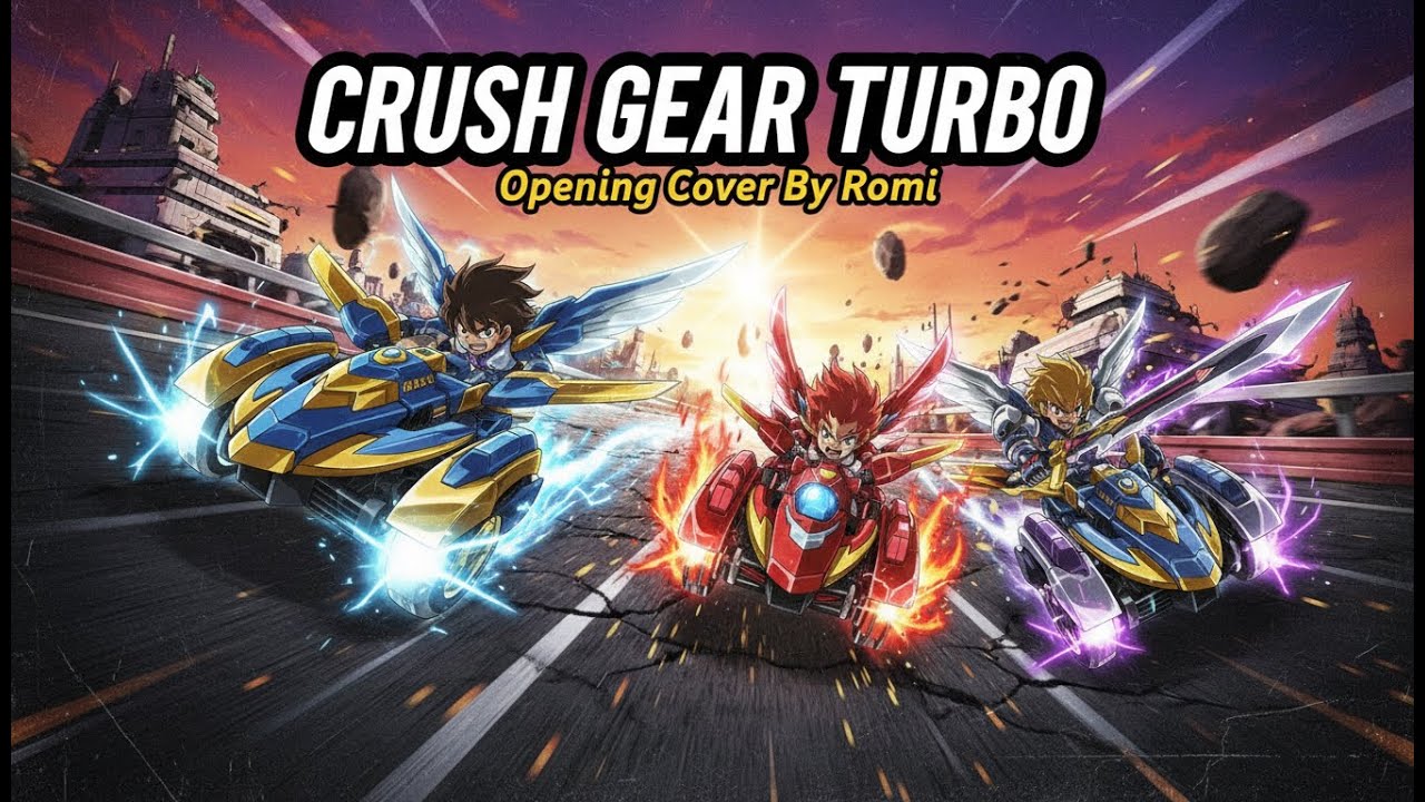 CRUSH GEAR TURBO OPENING | ANIME ROCK COVER BY ROMI | NOSTALGIA ANIME