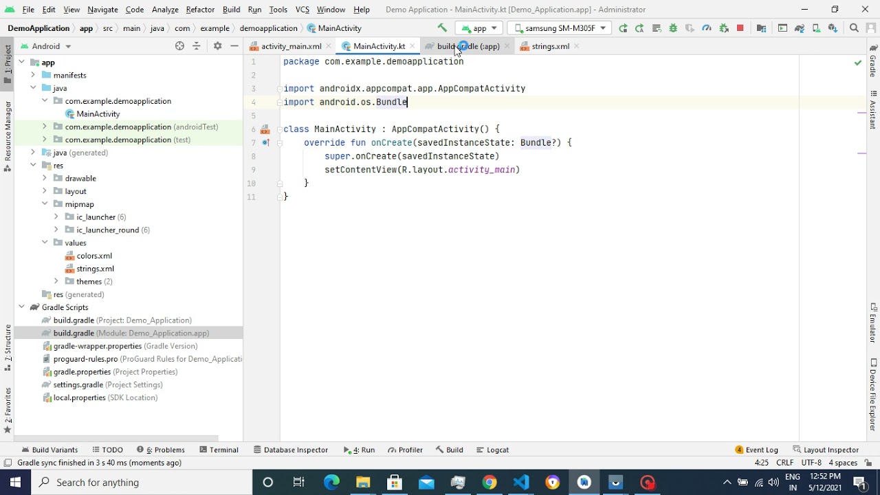 Databinding in Android with Kotlin.