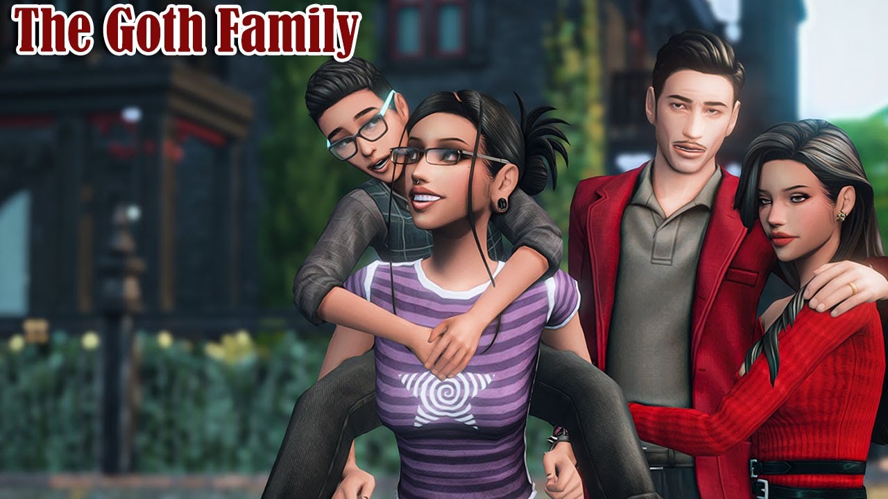 The Sims 4 Forever Save File ✨ CAS Makeover | The Goth Family