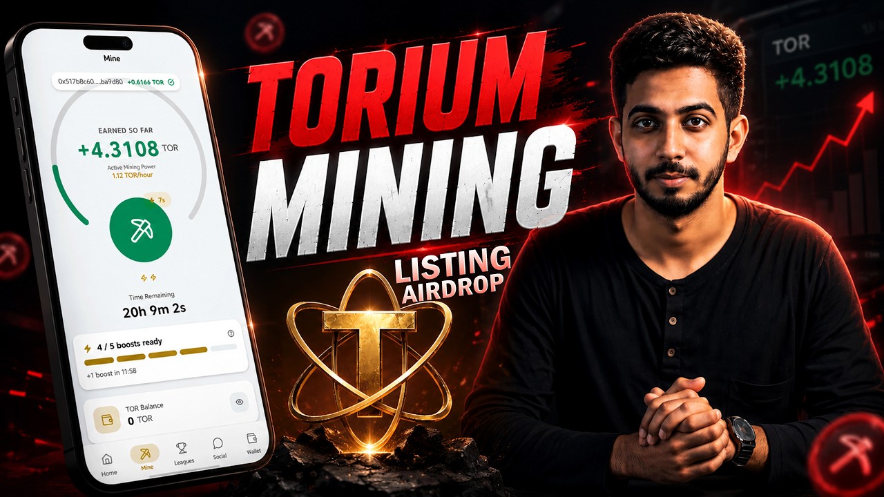 Torium Mining Airdrop | $TOR Token Listing, Airdrop, and Complete Mining Guide