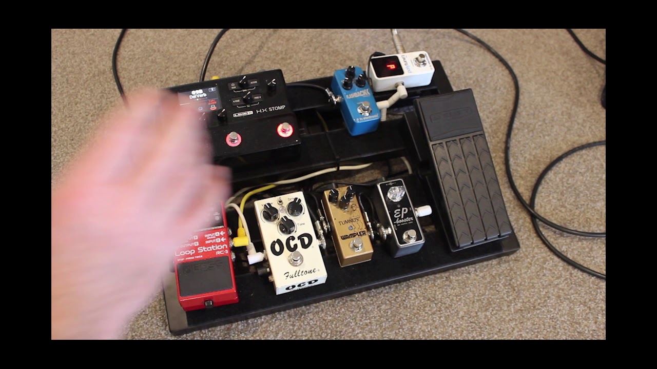 Pedal Board intro - anlogue pedals with HX Stomp