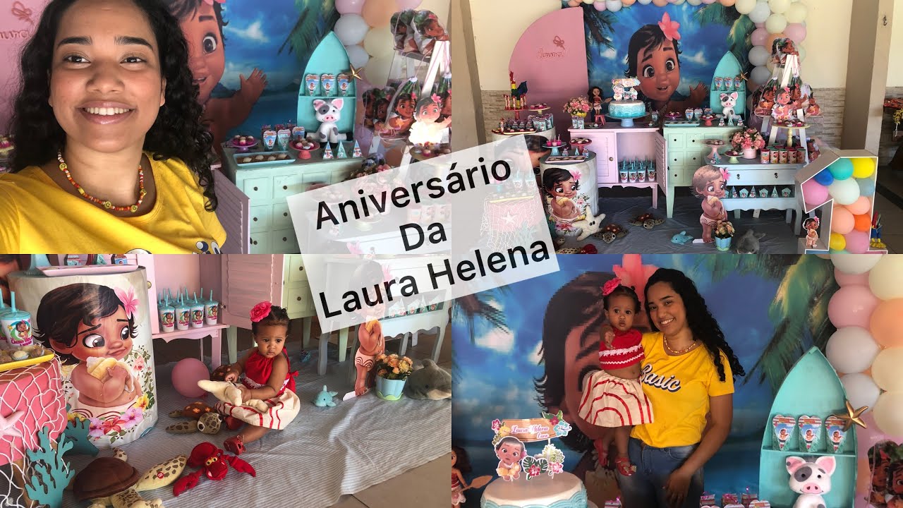 NIVER DA LAURA/DECORAÇÃO/MOANA BABY #festa #festadeumano #moanababy #decoração #festainfantil #umano