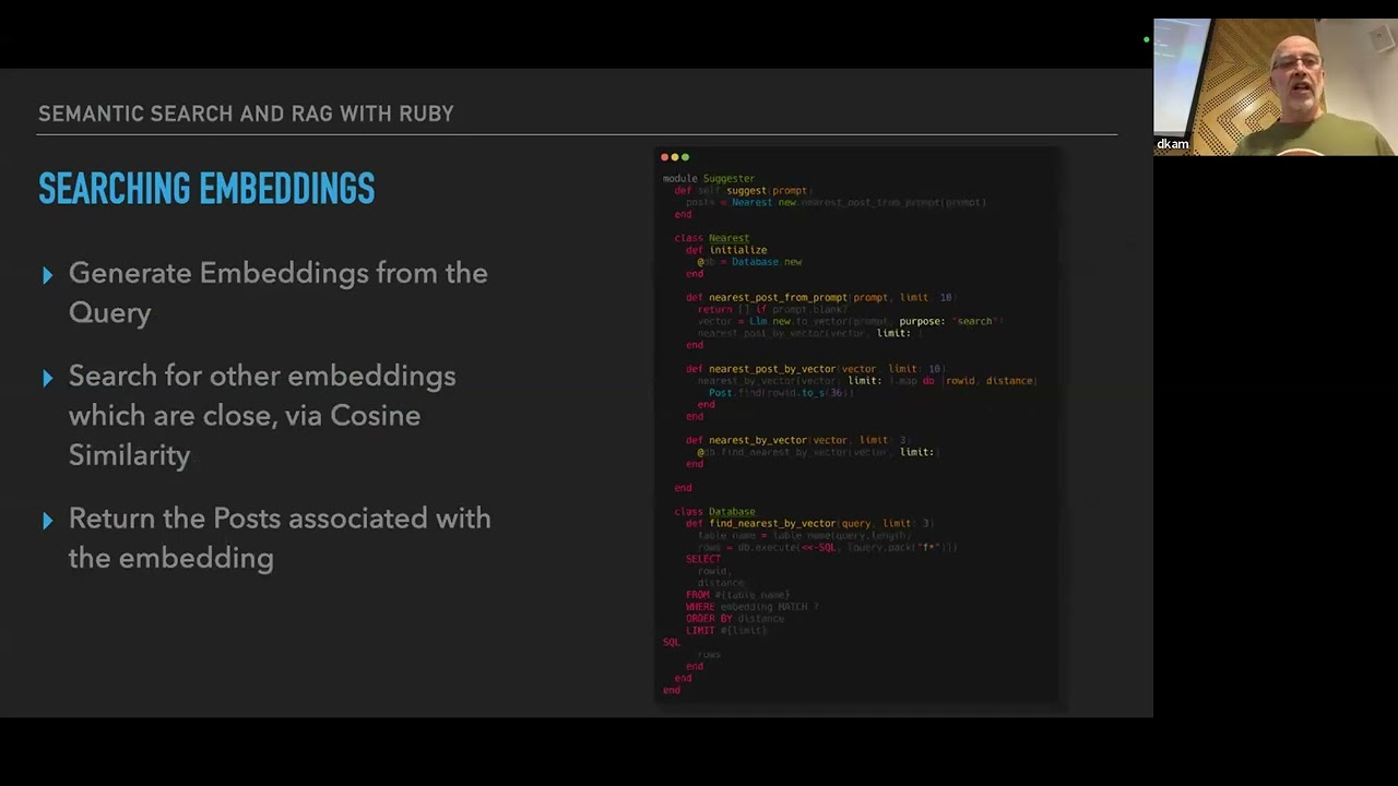 Semantic Searching and RAG with Ruby - Dan Milne