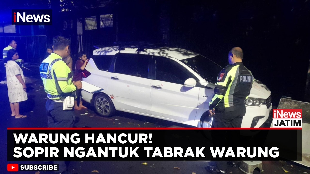 Ngantuk Jelang Sahur! Minibus Tabrak Warung Penjual Nasi Goreng di Jember | iNews Jatim