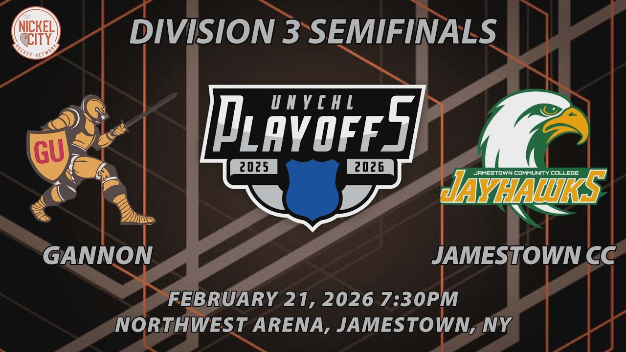 Jamestown CC vs Gannon-UNYCHL D3 Semifinals