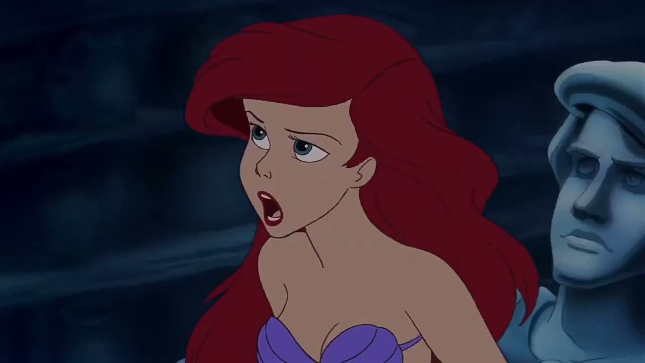Triton Destruye los tesoros de Ariel | La Sirenita (1989)