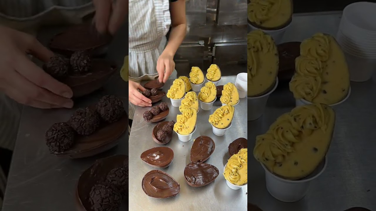 SUPER PRODU&Ccedil;&Atilde;O DE OVOS DE COLHER DE R$48,00 #confeitaria #confeiteirainiciante #doces #chocolate