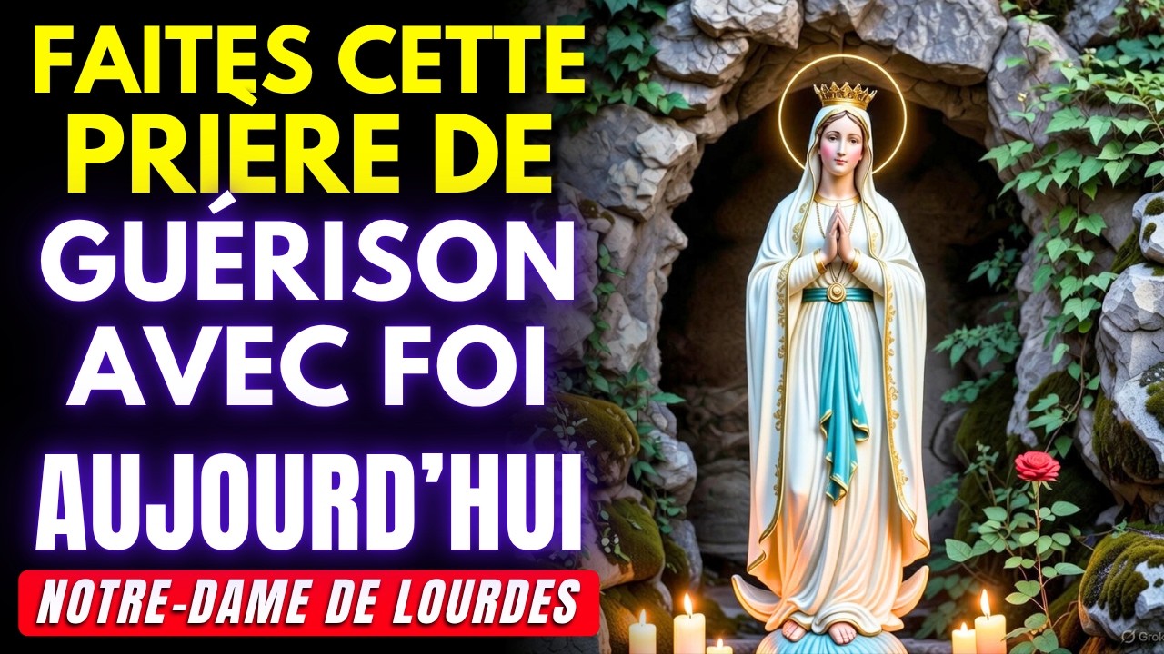 ✝️ Écoutez cette prière une seule fois et recevez la guérison de toutes les maladies ! ND de Lourdes