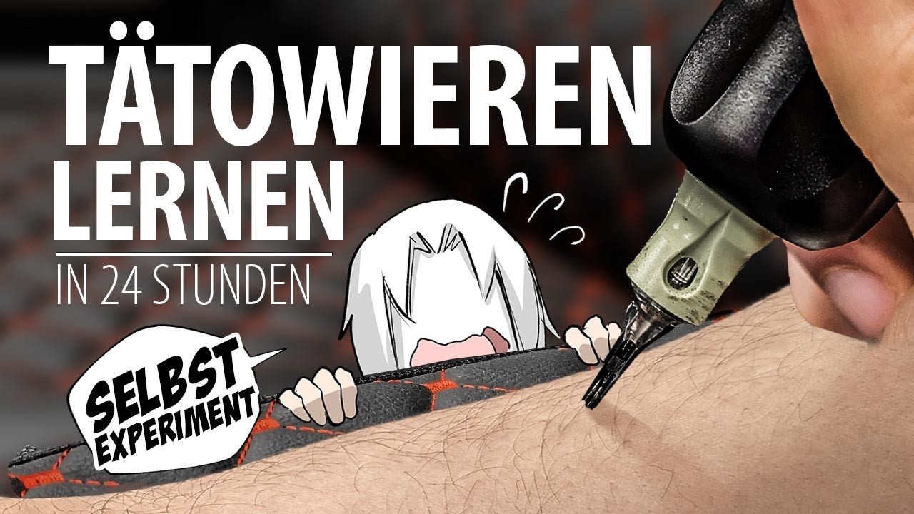 Kann ich in 24 Stunden t&auml;towieren lernen? | Selbstexperiment | DrawinglikeaSir
