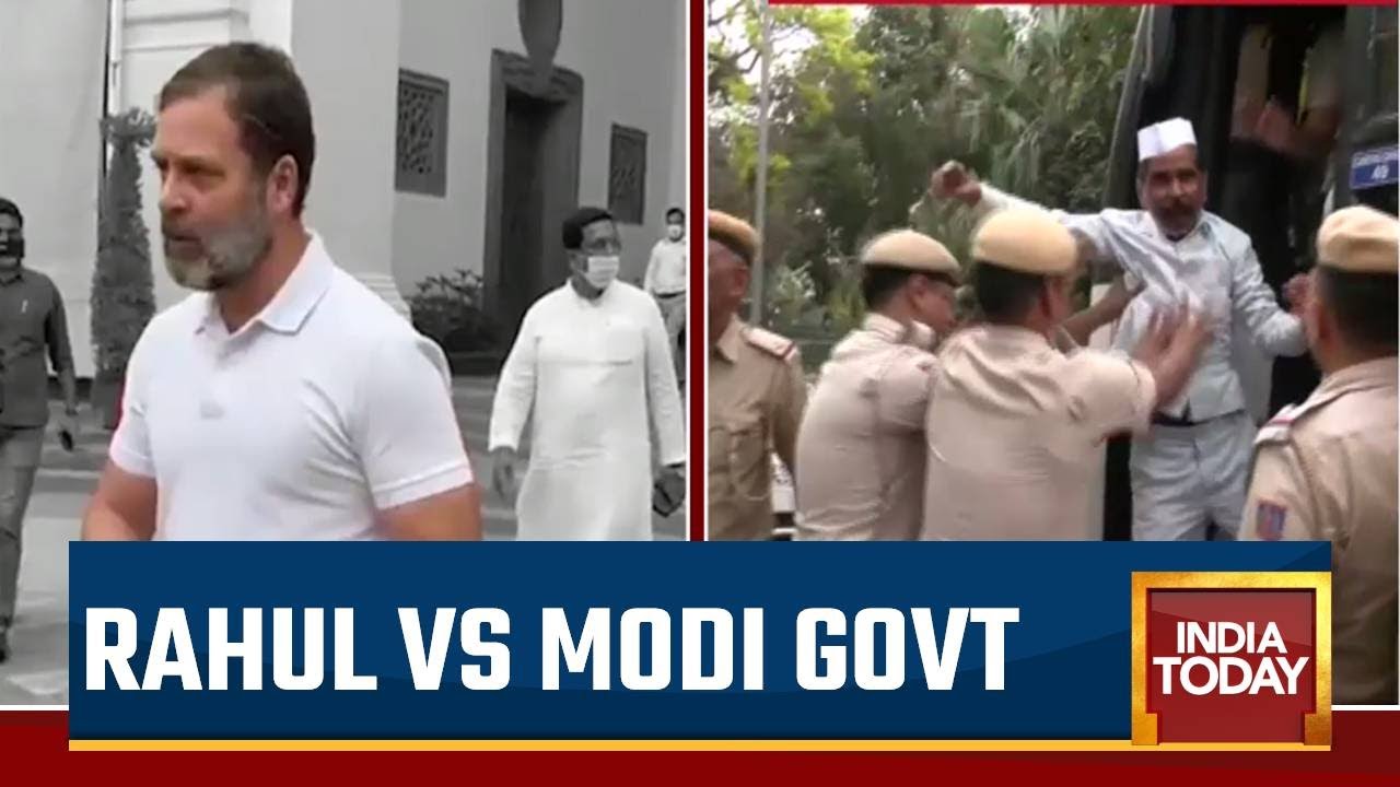 Cong Escalates Fight Against Modi | Cong Workers Detained Outside Party HQ