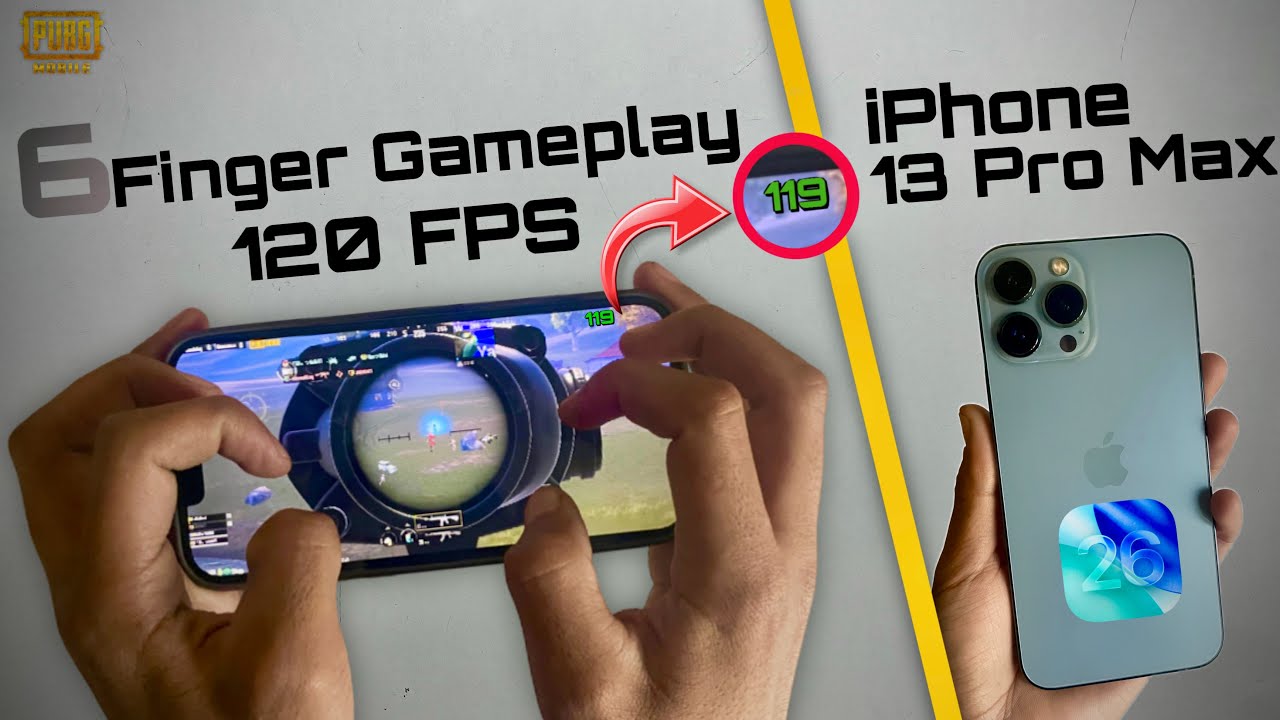 Тест iPhone 13 Pro Max 120 FPS PUBG || геймплей с ручной камерой