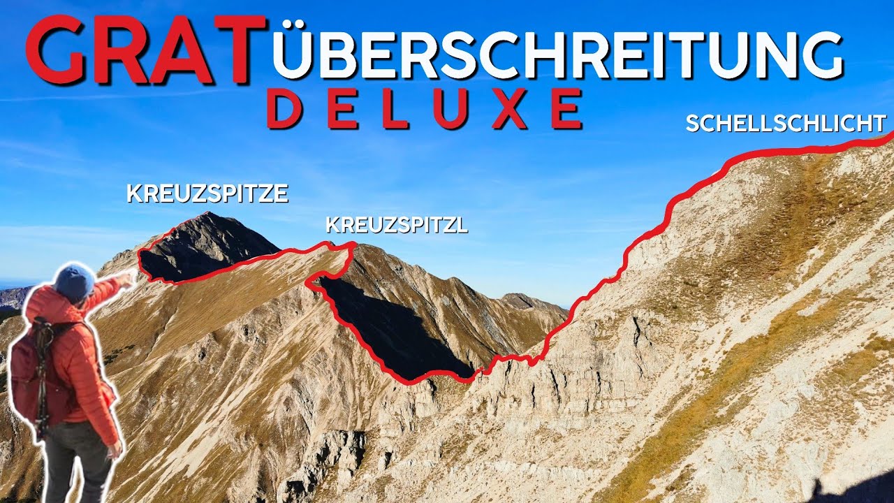 Kreuzspitze zur Schellschlicht | wilde Bergtour | Grat Überschreitung extrem | 4k Cinematic