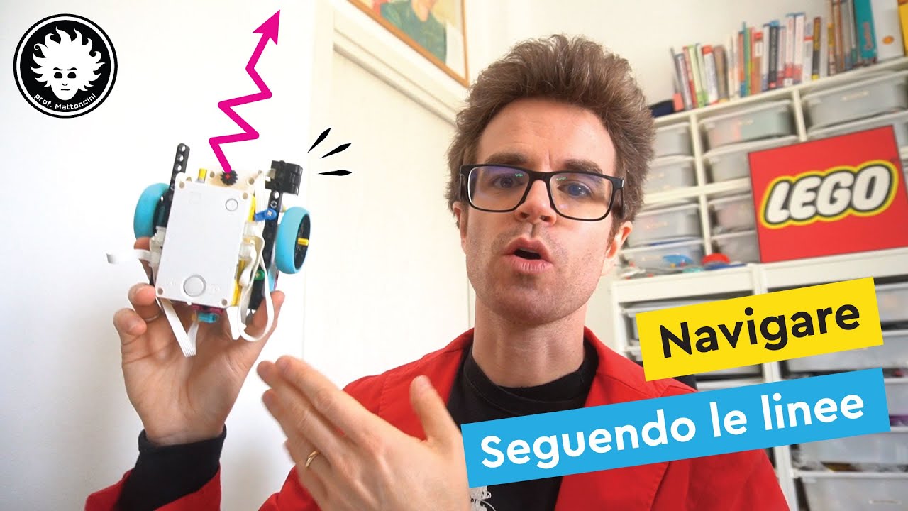 Robot LEGO segui-linea con rilevamento incroci (tutorial LEGO SPIKE Prime italiano)