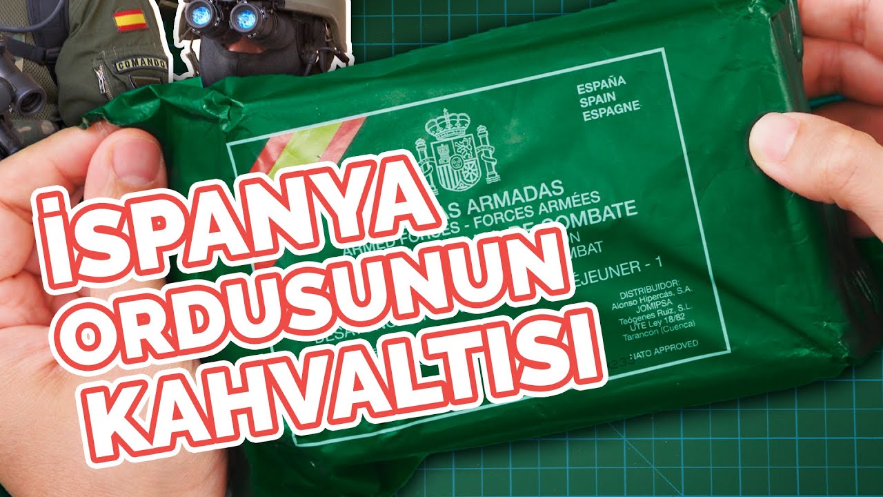 İSPANYA ASKERİ YEMEKLERİ (Kahvaltı) | SPANISH MRE -TAA